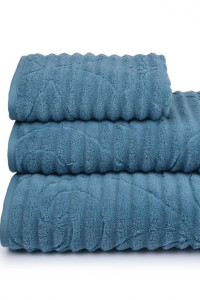 Полотенце махровое "Delphinium dei fiori" морская волна (последний размер) 70х140
