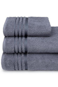 Полотенце махровое "Storia" стальной (последний размер) 100х150