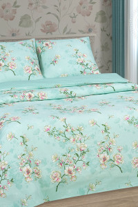 Постельное белье поплин "Миндаль" (последний размер) Евро