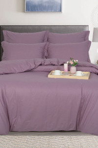 Пододеяльник на молнии поплин "Дымчатая роза" (последний размер) 145х215