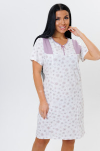 Сорочка женская №2124 трикотаж (последний размер) молочный 58