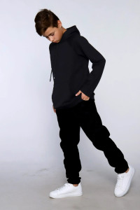 Брюки детские "Норд" флис (последний размер) черный 176