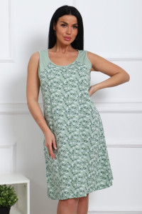 Сорочка женская 00986 кулирка (последний размер) оливковый 52