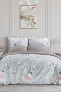 Постельное белье сатин на резинке "Адам и Ева"