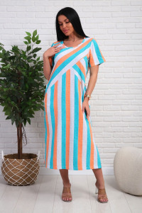 Платье женское №348т кулирка (р-ры: 48-58) бирюзовый