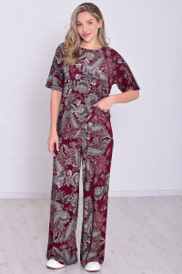 Костюм двойка женский 5353д масло (р-ры: 44-58) бордо