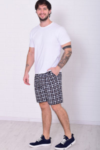 Шорты мужские 9173з кулирка (р-ры: 46-60) черный+бежевый