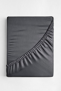 Простыня на резинке поплин "Графит"