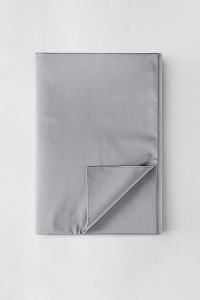 Простыня классическая поплин "Серый"