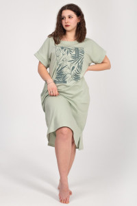 Платье женское "Гармония" К-306 кулирка (р-ры: 52-66) шалфей