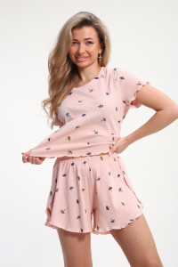 Пижама женская М445 "Шалунья" кашкорсе лапша (р-ры: 46-60) бежевый