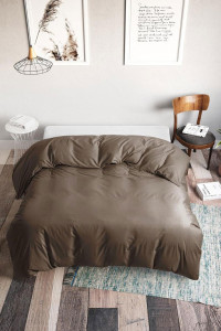 Пододеяльник классический поплин "Мокко"