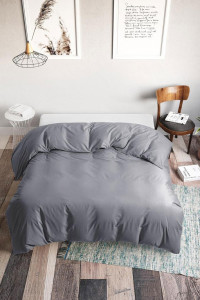 Пододеяльник классический поплин "Грей"
