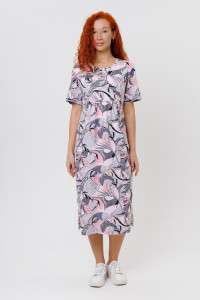 Платье женское №2175/2 кулирка (р-ры: 50-60) розовый