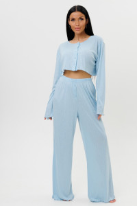 Пижама женская 2244/3 компьютерка (р-ры: 44-52) голубой