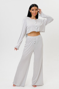 Пижама женская 2244/2 компьютерка (р-ры: 44-52) серый