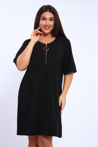 Платье женское №31859 креп (последний размер) черный 50,56