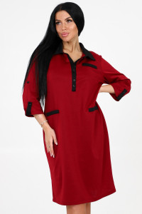 Платье женское №31789 академик (последний размер) бордо 52,58