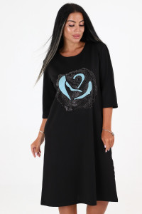 Платье женское №31760 атаман (последний размер) черный 60