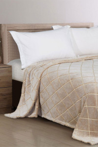 Плед велсофт бамбук "Ромбы"