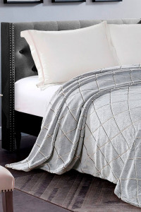 Плед велсофт бамбук "Треугольники"