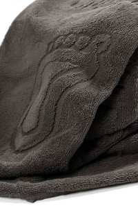 Полотенце махровое "Ножки" шоколадный