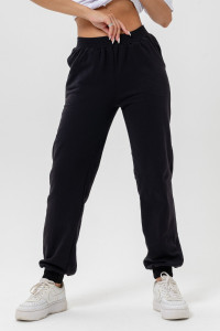 Брюки женские "Январь" футер 2-х нитка с начесом (последний размер) черный 46,48,58