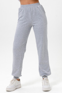 Брюки женские "Январь" футер 2-х нитка с начесом (последний размер) серый 46,48,50