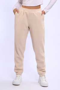 Брюки женские №32826 флис (последний размер) молочный 56