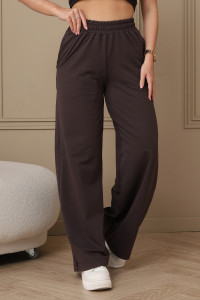 Брюки женские №22303 футер 2-х нитка (р-ры: 42-58) какао
