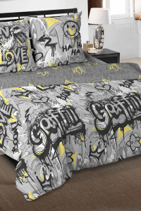 Постельное белье поплин "Стрит-Арт"