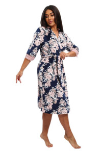 Халат женский М-184 велюр (р-ры: 44-62) нежный