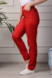 Медицинские женские брюки М-302 Элит-145 (р-ры: 40-58) красный