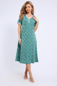 Платье женское №057 кулирка (р-ры: 48-62) ментол