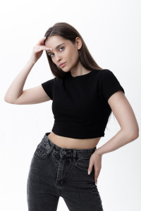 Топ женский №00002 рибана (последний размер) черный 50