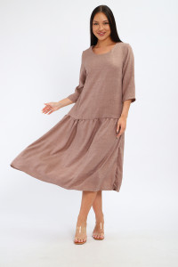 Платье женское П3187.2 искусственный лен (р-ры: 48-62)