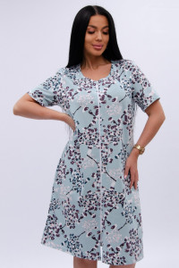 Халат женский "Рената" кулирка (р-ры: 50-60) верба