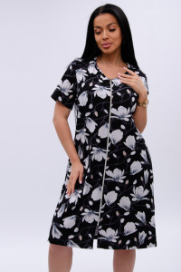 Халат женский "Рената" кулирка (р-ры: 50-60) крокус