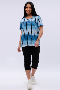 Костюм двойка женский "Азалия 2" кулирка (р-ры: 48-60) голубой