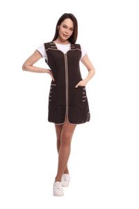 Сарафан для продавцов УН-38-03-ГАБ габардин (р-ры: 42-62) коричневый
