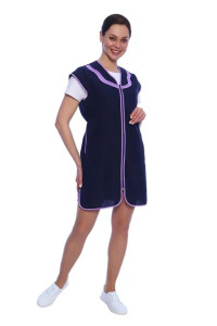 Сарафан для продавцов УН-38-08-ГАБ габардин (р-ры: 42-70) темно-синий