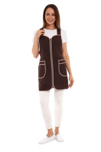 Сарафан для продавцов УН-38-173-ГАБ габардин (р-ры: 44-62) коричневый