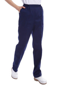 Брюки медицинские женские М-07-05-СТР CVC стрейч (р-ры: 42-62) темно-синий