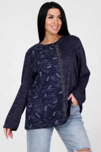 Туника женская №31856 ангора (последний размер) синий 56