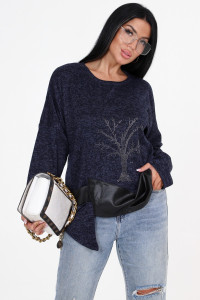 Туника женская №31824 ангора (последний размер) синий 54