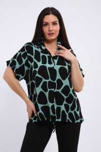 Туника женская №31948 суперсофт (последний размер) зеленый 56,58,60