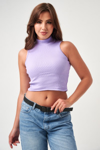 Топ женский №52714 кашкорсе (р-ры: 42-48) лавандовый