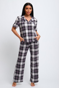 Пижама женская №306 кулирка (последний размер) серый 50,52