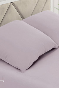 Наволочка классическая поплин однотонный кварц 2 шт. (последний размер) 50х70