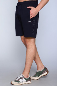 Шорты мужские №63109 футер с лайкрой 2-х нитка (последний размер) темно-синий 48,50